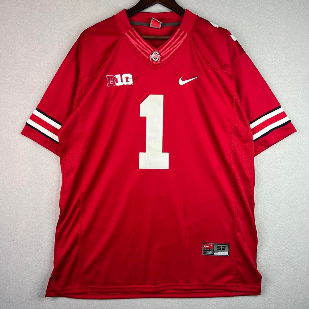 Ohio State Buckeyes Wilson #1 Red Nike Jersey